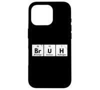 Bruh Funny Periodic Table Elements Chemistry Sarcastic Retro Case for iPhone 16 Pro