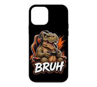 Bruh Gaming T Rex Funny Dinosaur Gamer Console Meme Graphic Case for iPhone 12 mini