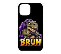 Bruh Gaming T Rex Funny Dinosaur Gamer Console Meme Graphic Case for iPhone 12 mini