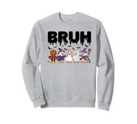 Bruh Goose Halloween Cute Ghost Trick Or Treat Candy Kids Sweatshirt