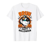 Bruh Halloween Goose Silly Spooky Honking Pumpkin T-Shirt