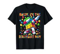 Bruh I’M The Birthday BOY Funny Master Builder Kids Boys T-Shirt
