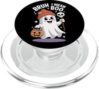Bruh I Mean Boo Funny Ghost Halloween Lovers PopSockets PopGrip for MagSafe