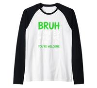 Bruh I Paused My Game to Be Here Controller Down Energy Raglan Baseball Tee