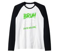 Bruh I Paused My Game to Be Here Controller Down Energy Raglan Baseball Tee