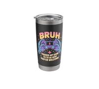 Bruh I Paused My Game to Be Here Controller Down Energy Stainless Steel Insulated Tumbler