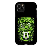 Bruh I Survived 6 7 Now I Am 8 Soccer Player 8th Birthday Case for iPhone 11 Pro Max
