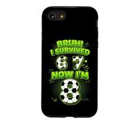 Bruh I Survived 6 7 Now I Am 8 Soccer Player 8th Birthday Case for iPhone SE (2020) / 7/8