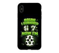 Bruh I Survived 6 7 Now I Am 8 Soccer Player 8th Birthday Case for iPhone XS Max