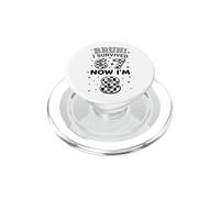 Bruh I Survived 6 7 Now I'm 8 Funny Checkered 8th Birthday PopSockets PopGrip for MagSafe