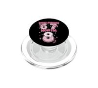 Bruh I Survived 6 7 Now I'm 8 Pink Coquette Bow 8th Birthday PopSockets PopGrip for MagSafe