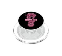 Bruh I Survived 6 7 Now I'm 8 Pink Coquette Bow 8th Birthday PopSockets PopGrip for MagSafe