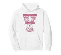 Bruh I Survived 6 7 Now I'm 8 Pink Coquette Bow 8th Birthday Pullover Hoodie