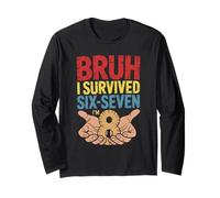 Bruh I Survived Six Seven I’m 8 67 8th Birthday Boy Long Sleeve T-Shirt