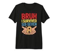 Bruh I Survived Six Seven I’m 8 67 8th Birthday Boy Premium T-Shirt