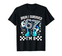 Bruh I Survived Six Seven I’m 8 Year Old 8th Birthday Boy T-Shirt