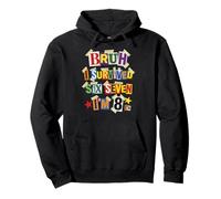 Bruh I Survived Six Seven I'm 8 Years Old Ransom Note Pullover Hoodie