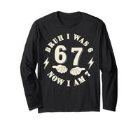 Bruh I was 6 Now I'm 7 Year Old Birthday 67 Kids Meme Hands Long Sleeve T-Shirt