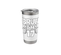 Bruh Im 17 Year Old Funny Seventeenth Bday Boy 17th Birthday Stainless Steel Insulated Tumbler
