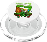 Bruh I'm 2 But One-Day I'll Be 67 Retro 2nd Birthday Kids PopSockets PopGrip for MagSafe