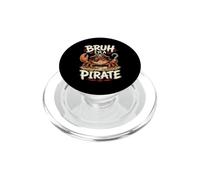 Bruh I'm A Pirate Crab Captain Beach Halloween Humor PopSockets PopGrip for MagSafe