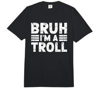 Bruh I'm A Troll Costume Halloween Troll Comfort Colors Adult Heavyweight T-Shirt