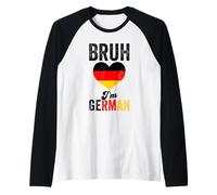 Bruh I'm German Funny Germany Flag Raglan Baseball Tee