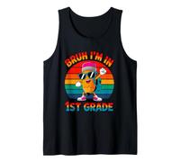 Bruh I'm in 1st Grade Cute Pencil Design for Kids Tank Top