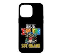 Bruh I'm In 1st Grade Raccoon Gamer Back to School Case for iPhone 14 Pro Max