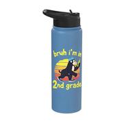 Bruh I'm in 2nd Grade Back to School Stainless Steel Insulated Water Bottle