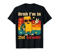 Bruh I'm in 2st Grade Funny Back to School Ruler T-Shirt