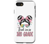 Bruh I'm In 3rd Grade Messy Bun First Day Of School Girls Case for iPhone SE (2020) / 7/8