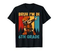 Bruh I'm in 6th Grade Sixth Grade Dabbing Boy Student T-Shirt