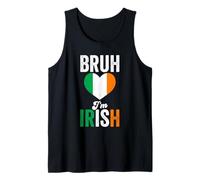 Bruh I'm Irish Funny Ireland Flag Tank Top