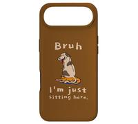 Bruh I'm Just Sitting Here Funny Cat and Dog Humor Case for iPhone Air