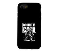 Bruh It Is Cold Funny Winter Bigfoot Case for iPhone SE (2020) / 7/8