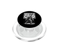 Bruh It Is Cold Funny Winter Bigfoot PopSockets PopGrip for MagSafe