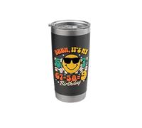 Bruh It’s My 67-58=9 9th Birthday Math Joke 9 Yr Old Boy Kid Stainless Steel Insulated Tumbler