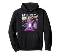 Bruh, It’s My Birthday Funny Llama Bday Party Pullover Hoodie