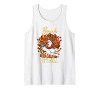 Bruh Its Fall Goose Pumpkin Spice Thanksgiving Autumn Leaves Tank Top