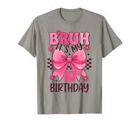 Bruh It's My 10th Birthday Pink Girl Birthday 10 Years Old T-Shirt