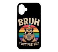 Bruh It's My 11th Birthday Cappy Birthday Capybara Case for iPhone 16 Plus