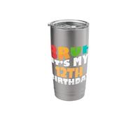 Bruh It's My 12th Birthday Twelfth Bday Celebration Party Stainless Steel Insulated Tumbler