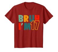 Bruh It's My 17th Birthday I'm 17 Years Old Birthday Present T-Shirt