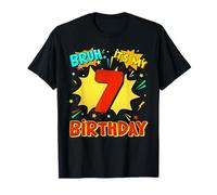 Bruh It's My 7th Birthday 7 Year Old Comic Birthday Party T-Shirt