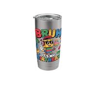 Bruh It's My Birthday Building Blocks Boy Birthday Stainless Steel Insulated Tumbler