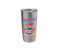 Bruh It's My Birthday Fox Party Vibes Stainless Steel Insulated Tumbler