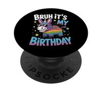 Bruh It's My Birthday Funny Angry Piñata Donkey Meme PopSockets Adhesive PopGrip