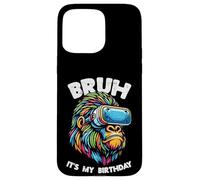 Bruh Its My Birthday Gorilla Bday Party Men Boys Kids Youth Case for iPhone 15 Pro Max