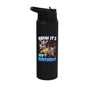 Bruh Its My Birthday Piñata Donkey Sunglasses Meme Slang Stainless Steel Insulated Water Bottle